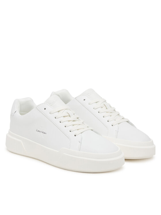 Calvin Klein Сникърси Calvin Klein Chunky Cupsole Laceup Lth Wn YW0YW01947 Бял