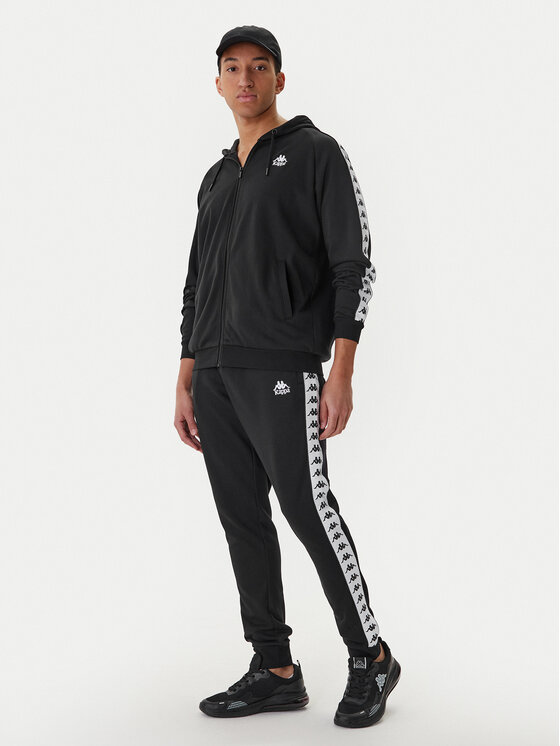 Kappa Kappa Spodnji del trenirke Banda Alanz 3 321Y8FW Črna Comfort Fit