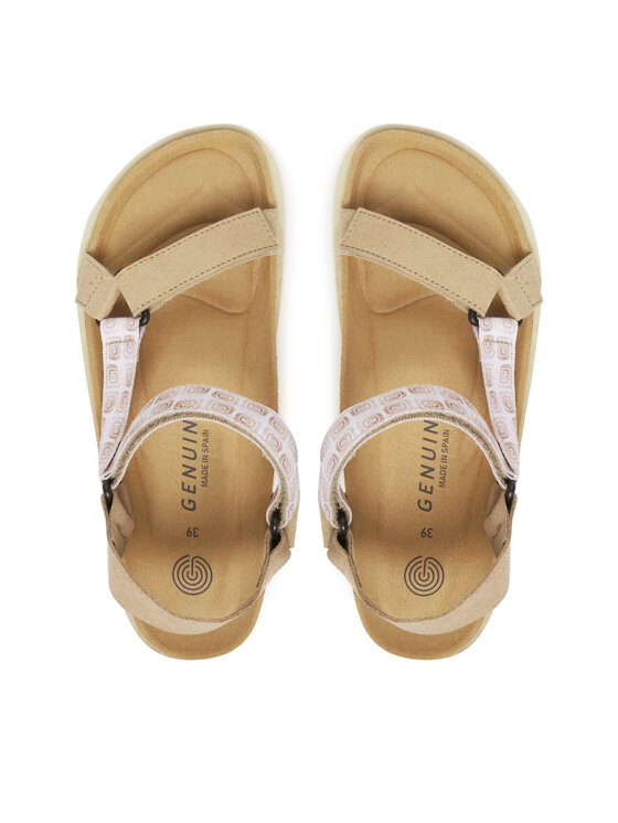 Genuins Sandály Genuins Rigoni Vegan Spiral G106353 Béžová