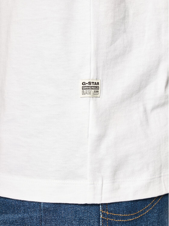 G-Star Raw G-Star Raw Majica Base-S D16412-336-110 Bela Regular Fit