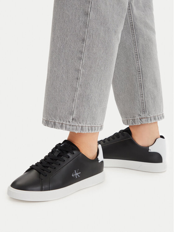 Calvin Klein Sneakersy Calvin Klein Low Pro Cups Lth Ml HW0HW03146 Čierna