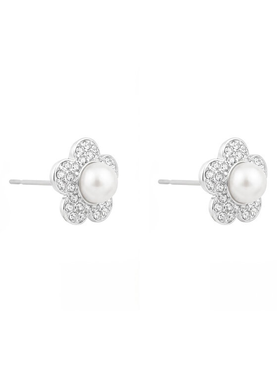 Swarovski Набір: ланцюжок і сережки Swarovski 5749180 Срібний