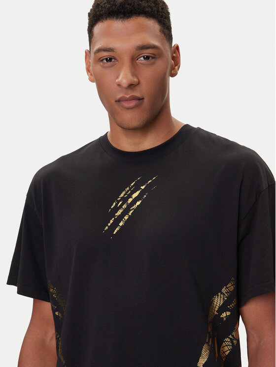 Plein Sport Plein Sport Majica FAEC MTK8358 STE001N Črna Loose Fit