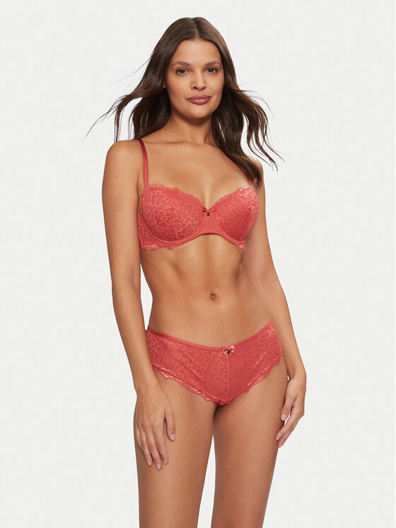 Hunkemöller Hunkemöller Reggiseno con ferretto Marine 206320 Rosso