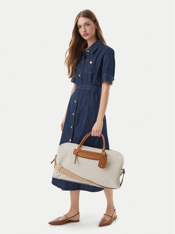 MICHAEL Michael Kors Дорожня сумка MICHAEL Michael Kors Jet Set Travel Extra 30S6GTVU4B Écru