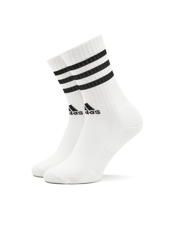 adidas Garās zeķes adidas 3-Stripes Cushioned Crew Socks 3 Pairs HT3458 Balts