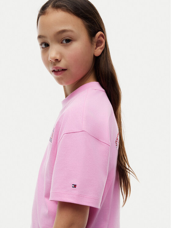 Tommy Hilfiger Tommy Hilfiger Camiseta KG0KG09465 Rosa claro Regular Fit