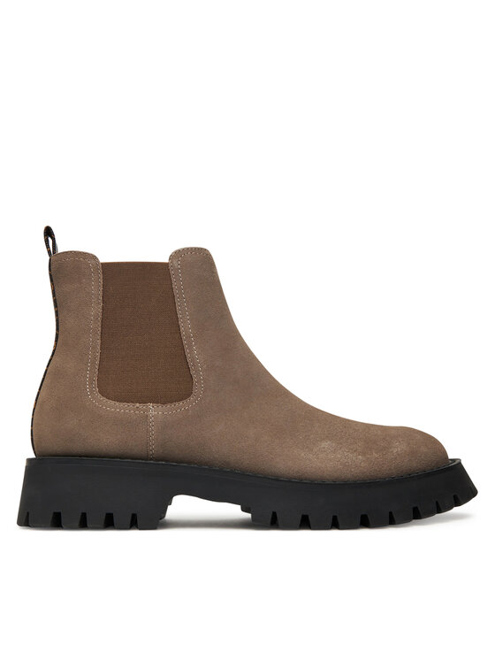 Guess Kotníková obuv s elastickým prvkem Guess FMTGOM SUE10 Hnědá