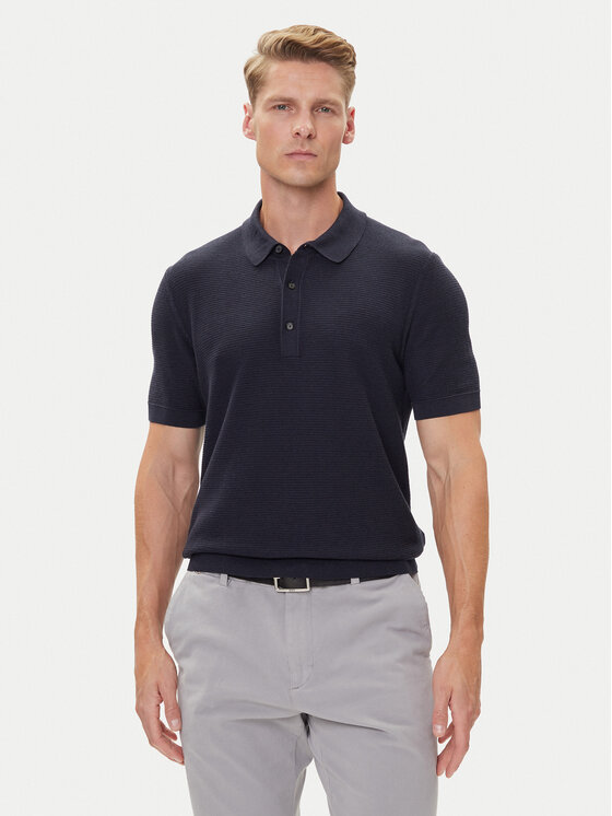 BOSS BOSS Polo H-Iannotti 50543148 Azul marino Regular Fit
