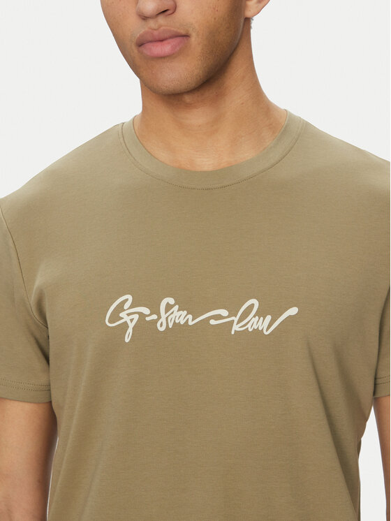 G-Star Raw G-Star Raw Camiseta G-Script D25150-C812 Verde Regular Fit