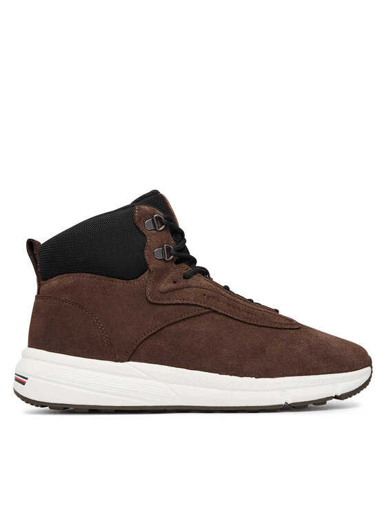 Tommy Hilfiger Sneakersy Tommy Hilfiger Hybrid Chukka FM0FM06085 Brązowy