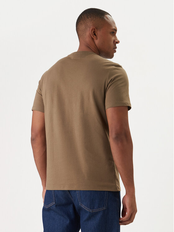 Calvin Klein Calvin Klein Camiseta Logo 30s LV04LD230G Marrón Regular Fit