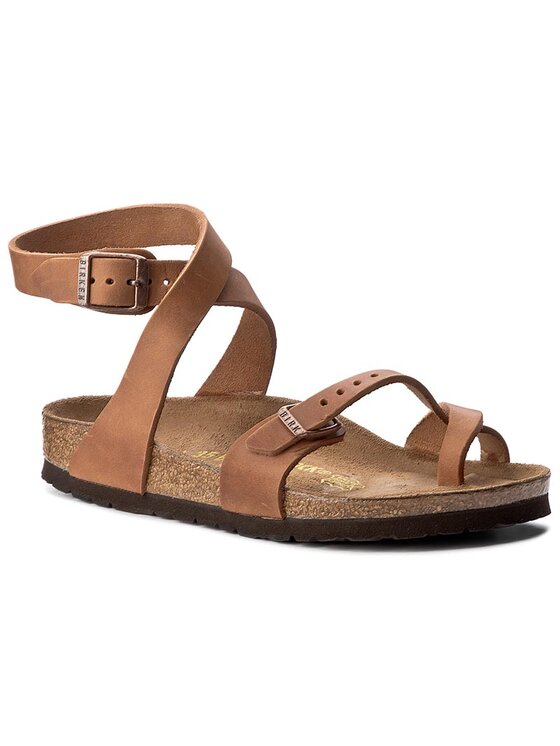 Birkenstock Japonke Birkenstock Yara 013383 Rjava