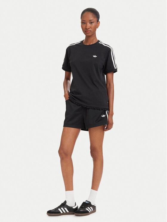 adidas adidas Camiseta Pleated 3S LG4313 Negro Regular Fit