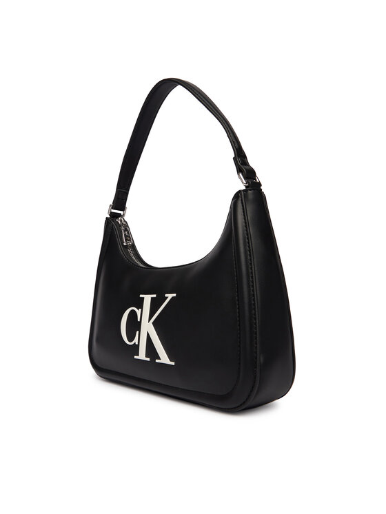 Calvin Klein Rankinė Calvin Klein Bold Ck Small Shoulder Bag LV04F3230G Juoda