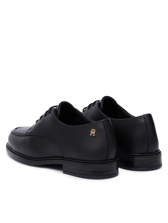 Tommy Hilfiger Oxfordy Tommy Hilfiger Classoc Leather Derby FW0FW09487 Czarny