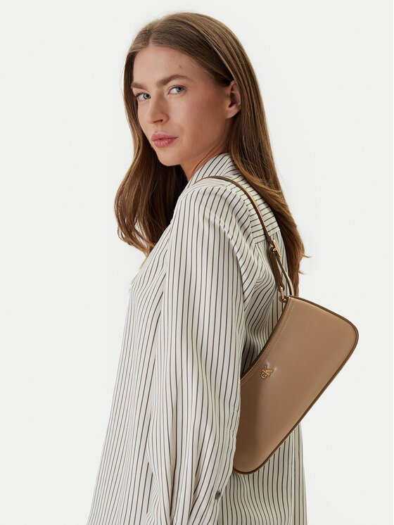 Calvin Klein Borsetta Calvin Klein Ck Small Shoulder Bag LV04F3170G Beige