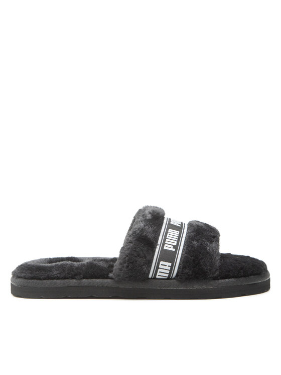 Puma Papuče Puma Fluff 384937 01 Čierna