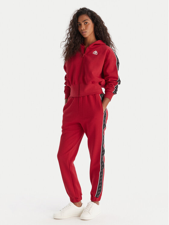 Kappa Kappa Pantalones de chándal Banda Adina 311M8HW Rojo Regular Fit