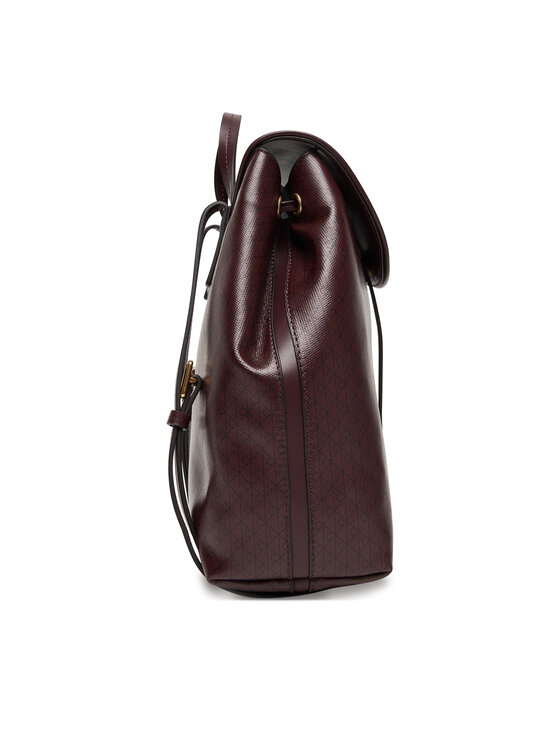 Calvin Klein Mugursoma Calvin Klein Emblem Aop Flap Backpack LV04F3271G Bordo