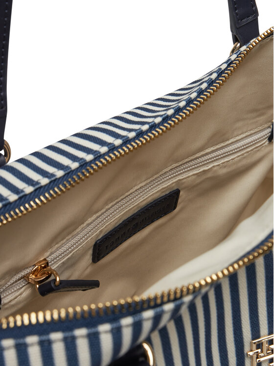Tommy Hilfiger Torebka Tommy Hilfiger Poppy Summer Tote AW0AW17203 Granatowy