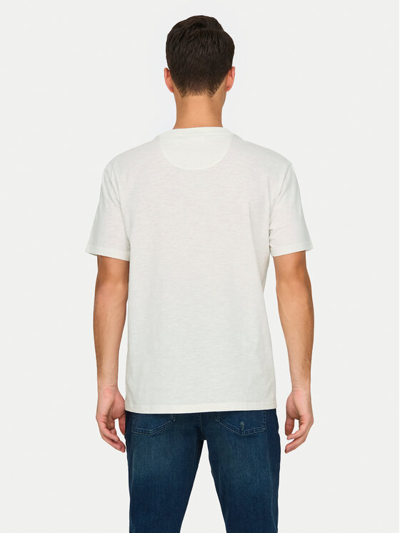 Only & Sons Only & Sons Футболка 22025286 Білий Regular Fit