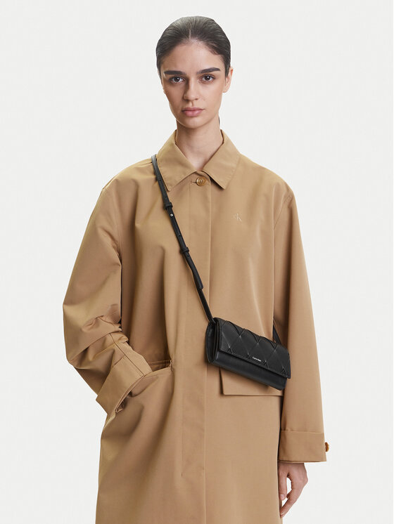 Calvin Klein Kabelka Calvin Klein Ck Woven Convertible Wallet Bag K60K612970 Černá