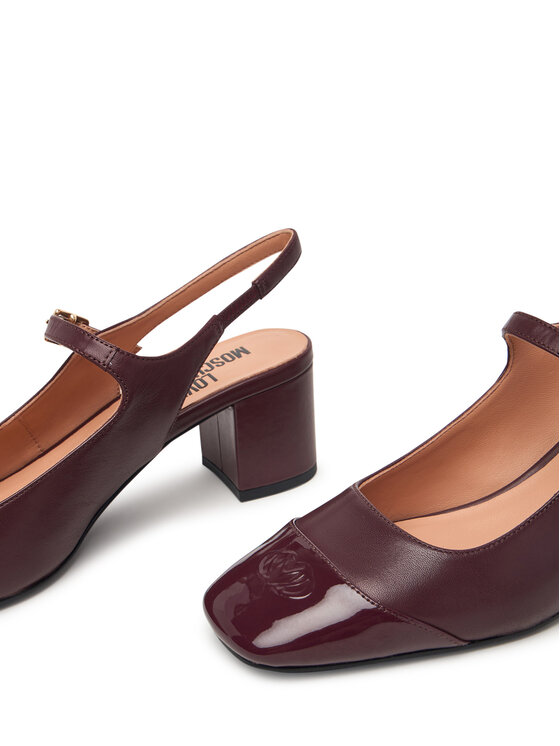 LOVE MOSCHINO Laiviņas LOVE MOSCHINO JA10395G0PIA755A Bordo