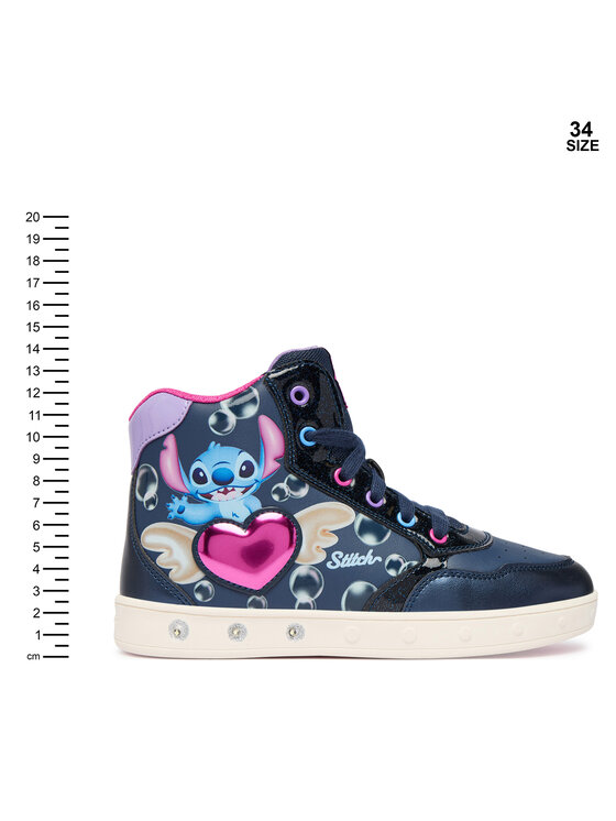 Geox Sneakersy Geox J Skylin Girl J668WE 054AJ C4268 D Granatowy