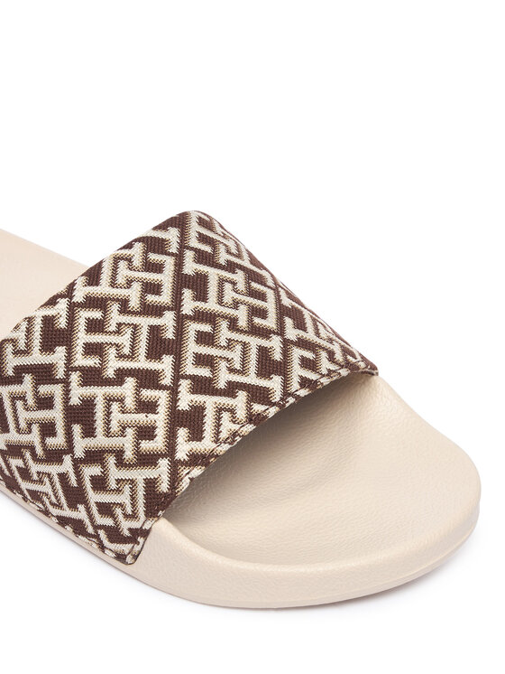 Tommy Hilfiger Şlapi Tommy Hilfiger Monogram Pool Slide FW0FW09423 Maro