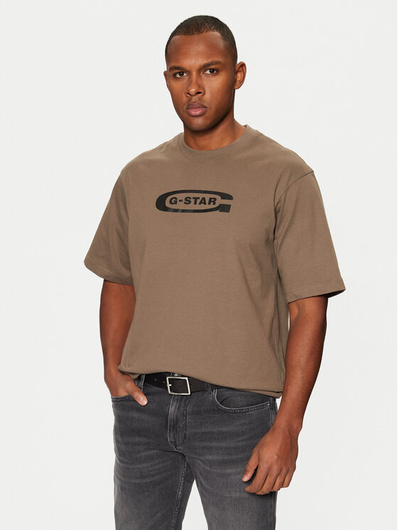 G-STAR G-Star Raw Футболка D26350 Коричневий Boxy Fit