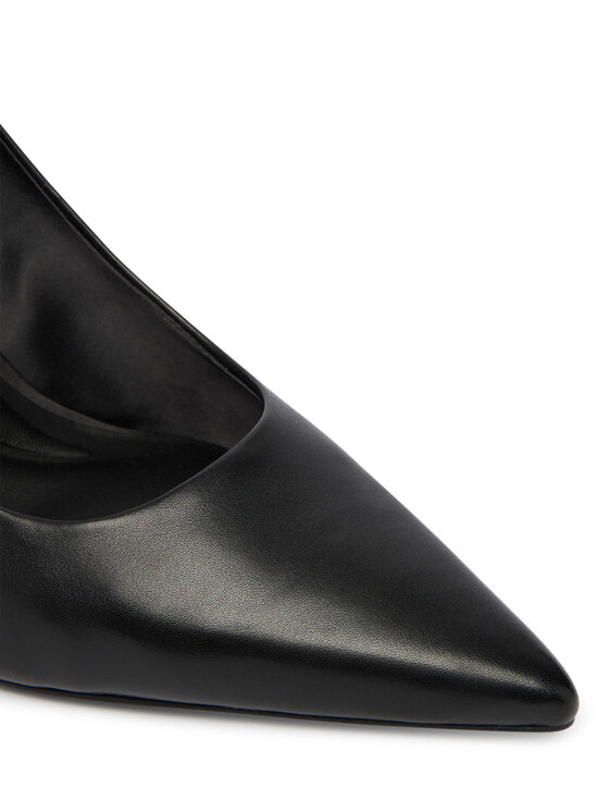 Calvin Klein Augstpapēžu kurpes Calvin Klein Ess Stiletto Hdw Chain Lth 90 HW0HW02718 Melns