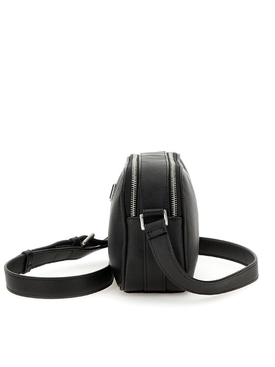Guess Geantă crossover Guess Certosa Saffiano Smart Mini Bags HMECSA P3329 Negru