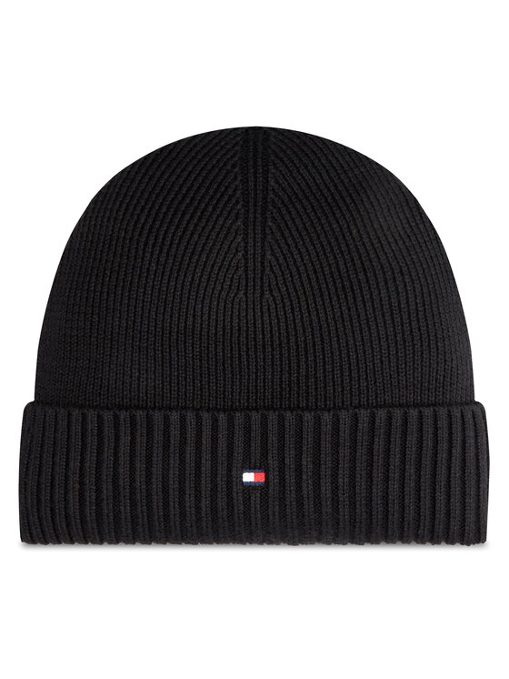 Tommy Hilfiger Căciulă Tommy Hilfiger Flag AM0AM12796 Negru