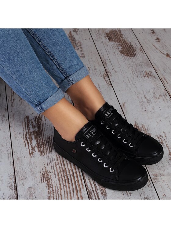 Big Star Shoes Plátenky Big Star Shoes V274871 Čierna