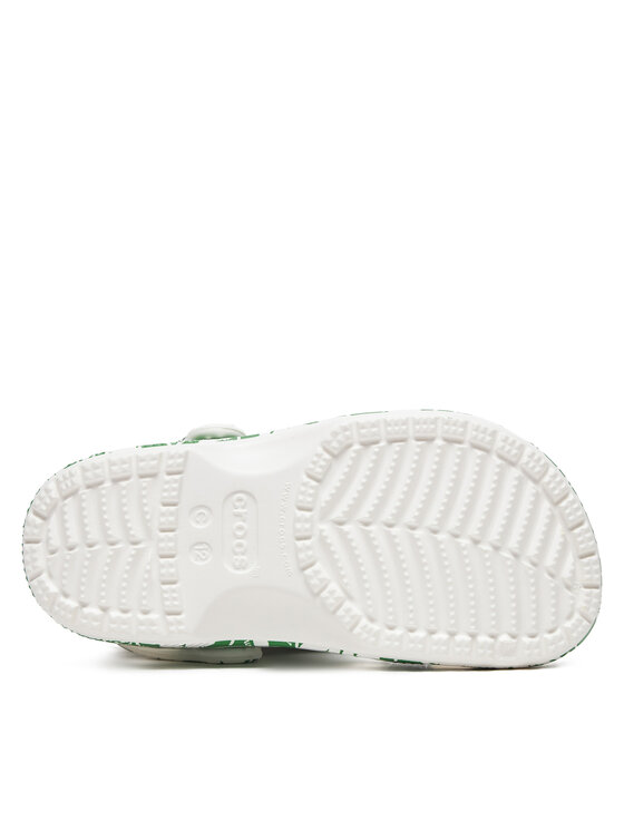 Crocs Šlepetės Crocs Classic Duke Print Clog K 210007 Žalia