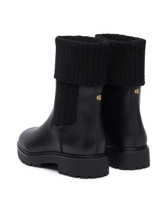 LAUREN RALPH LAUREN Polokozačky LAUREN RALPH LAUREN Allyson Cbl Bo Bte 802P17088001 Černá