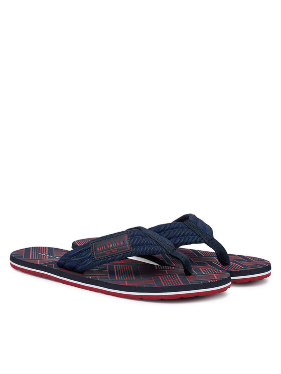Tommy Hilfiger Japonki Tommy Hilfiger Flag Patch Beach FM0FM06004 Granatowy