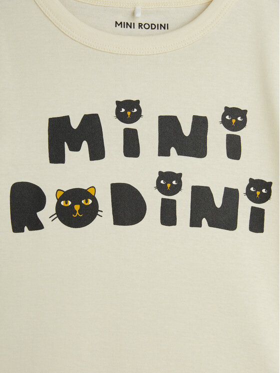 MINI RODINI MINI RODINI Marškinėliai Cats 2512010611 Balta Regular Fit