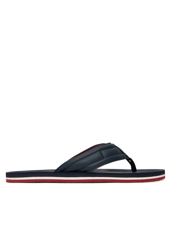 Tommy Hilfiger Japanke Tommy Hilfiger Hilfiger Padded Beach Sandal FM0FM05801 Tamnoplava