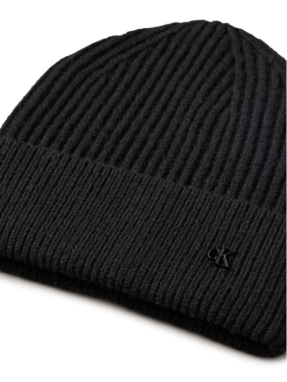 Calvin Klein Čiapka Calvin Klein Ck Metal Wool Beanie LV04D8032G Čierna