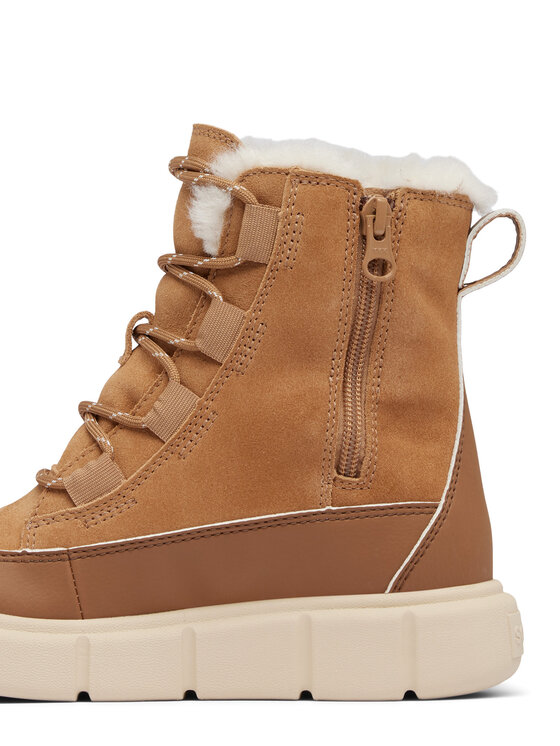 Sorel Μπότες Χιονιού Sorel Youth Explorer III Lace Wp 2088511253 Καφέ