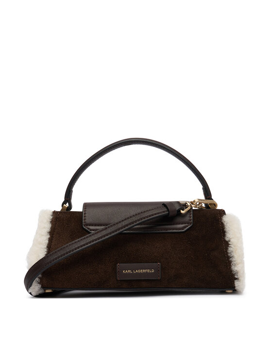 KARL LAGERFELD Дамска чанта KARL LAGERFELD B4W30313 Тъмнокафяв
