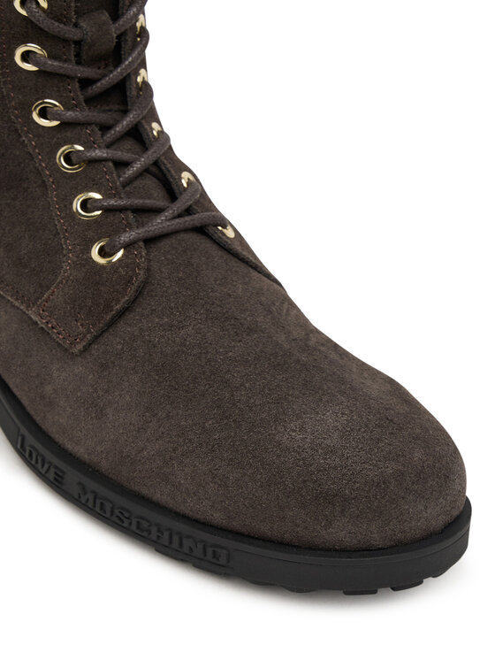 LOVE MOSCHINO Šnurovacia obuv LOVE MOSCHINO JA24254G0NIG0313 Hnedá