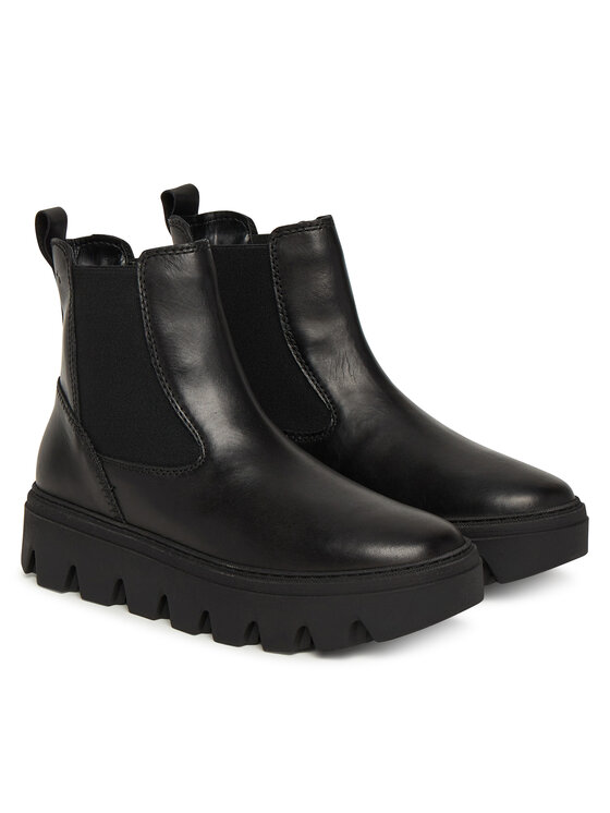 Tamaris Členková obuv s elastickým prvkom Tamaris 1-25405-45 Čierna