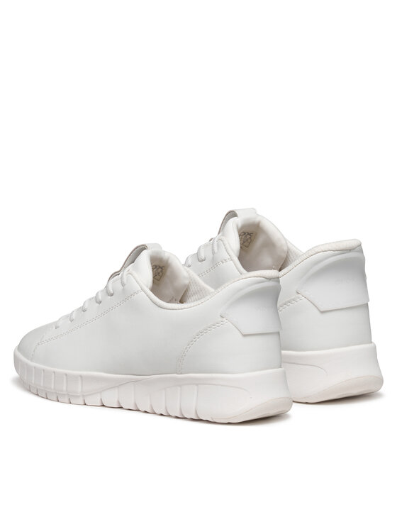 Geox Sneakersy Geox D Flextride Plus D567SA 09B15 C1000 Biały