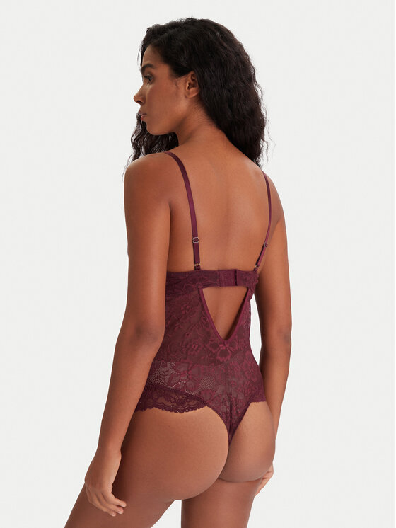 Hunkemöller Hunkemöller Body Isadora 302441 Guinda/burdeos