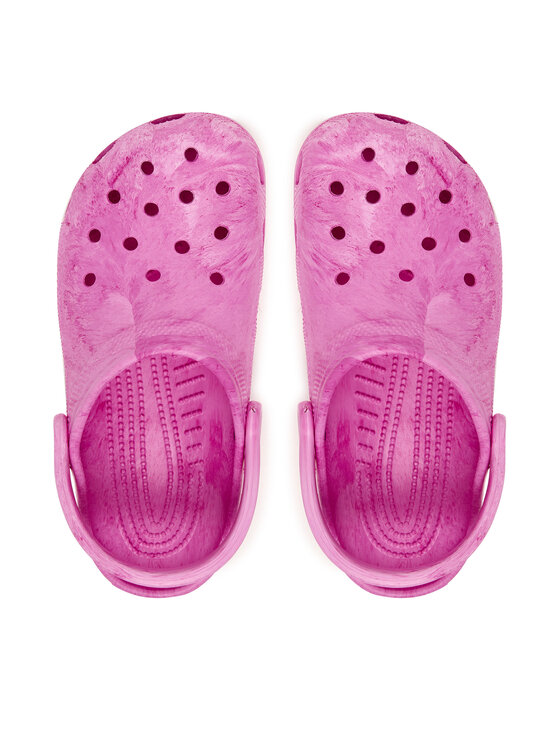 Crocs Klapki Crocs Kids' Classic Watercolor Marbled Clog 211602 Różowy