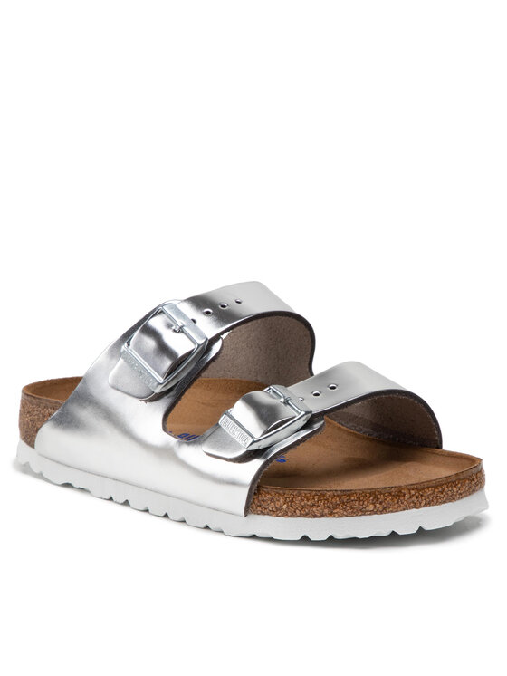 Birkenstock Шльопанці Birkenstock Arizona Metallic 1005961 Срібний