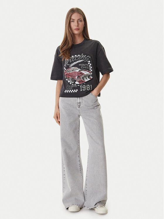 Guess Guess Футболка W6GI20 K3133 Сірий Relaxed Fit